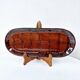Old Oval Dish Earthenware K&G Luneville Grid Decor 37 x 15.5 cm