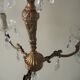 Cast bronze chandelier and crystal tassels – 3 fires