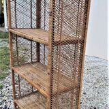 Rattan shelf