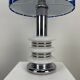 Lampe de table chrome et verre de sapce age par Hustadt Leuchten 1970