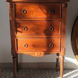 Small Louis XVI style walnut chest of drawers