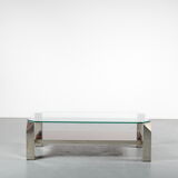 Chrome coffee table by Belgo Chrom, Belgium 1970