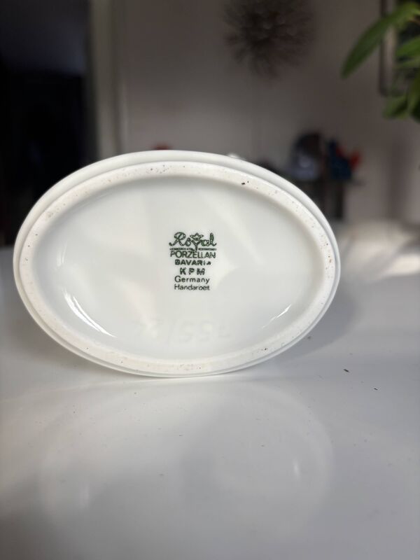 Vase Rosenthal Bavaria en porcelaine blanche, Allemagne 1960