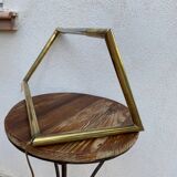 maison Charles brass and chrome designer lamp "linea model"