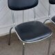 Paire de chaises vintage skaï et chrome