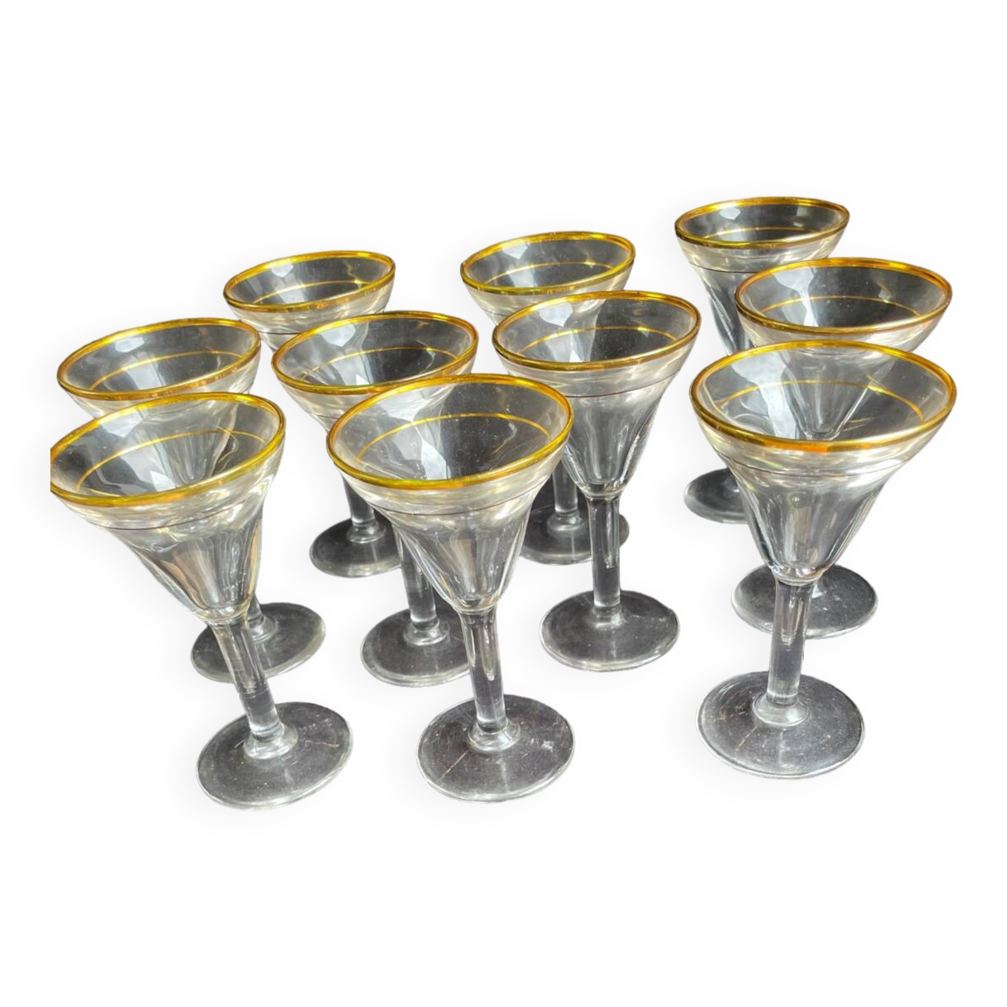 10 40s bistro glasses