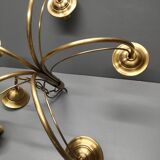 CVL (Val de Loire Creations) ~ Chandelier ~ Chatelet Collection - 5 lights ~ Burnished brass - 21st century