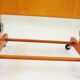 Wooden valet, signed Fratelli Reguitti, 60s, on wheels