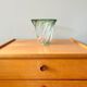 Val St Lambert Green Glass Vase from Belgium