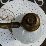 Art Deco lamp in marble and Clichy glass