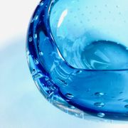 Ashtray or empty Italian vintage glass pocket from Murano bullicante, 1970