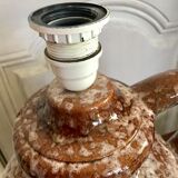 Vintage enamelled ceramic lamp