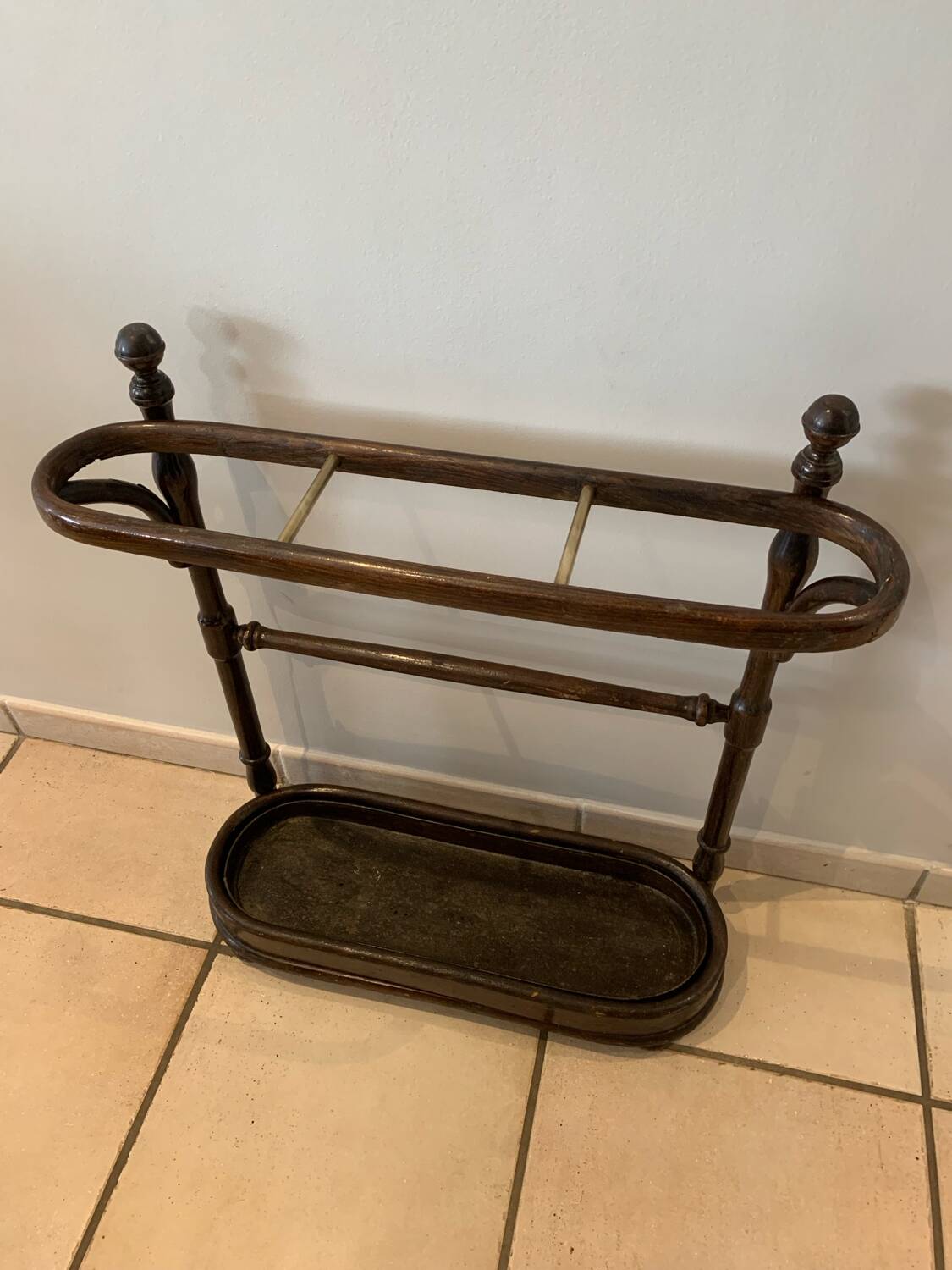 Wooden umbrella stand Fischel