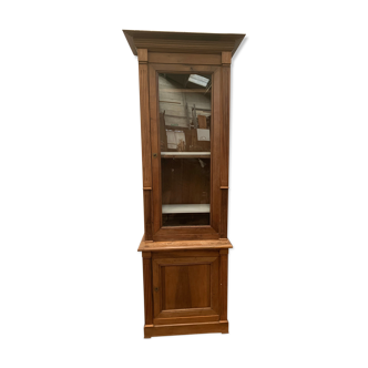 Showcase in two directoire style frames in solid walnut XX century