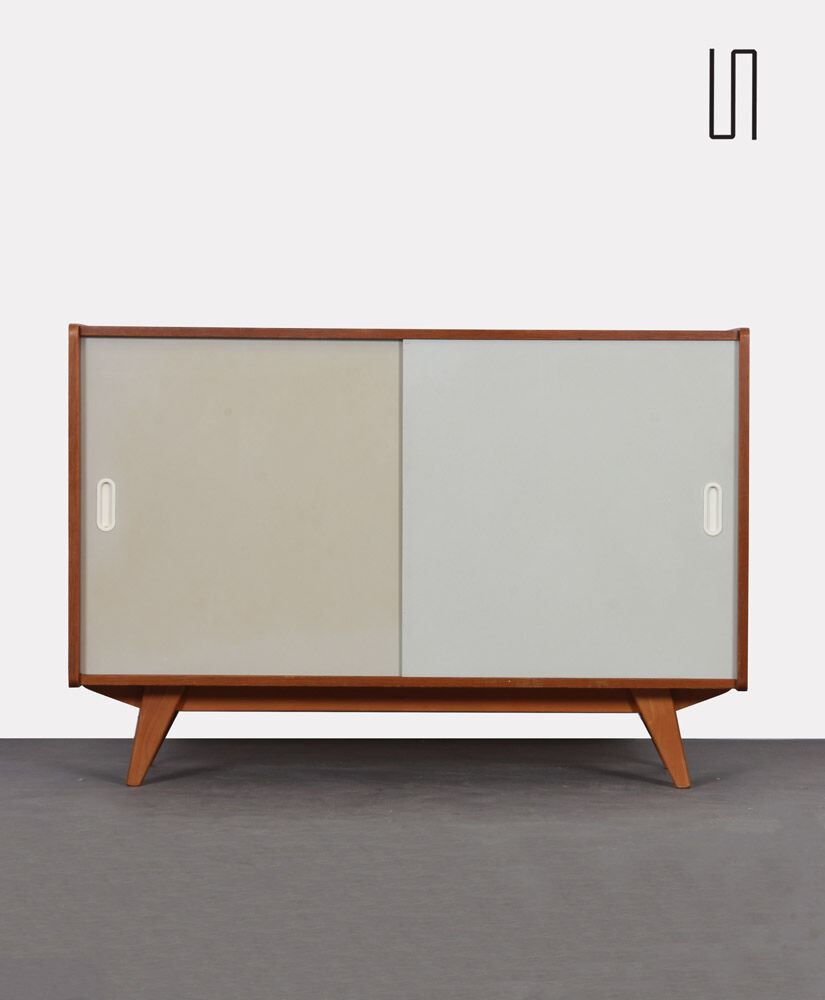 Buffet blanche et beige par Jiri Jiroutek, modèle U-452, 1960