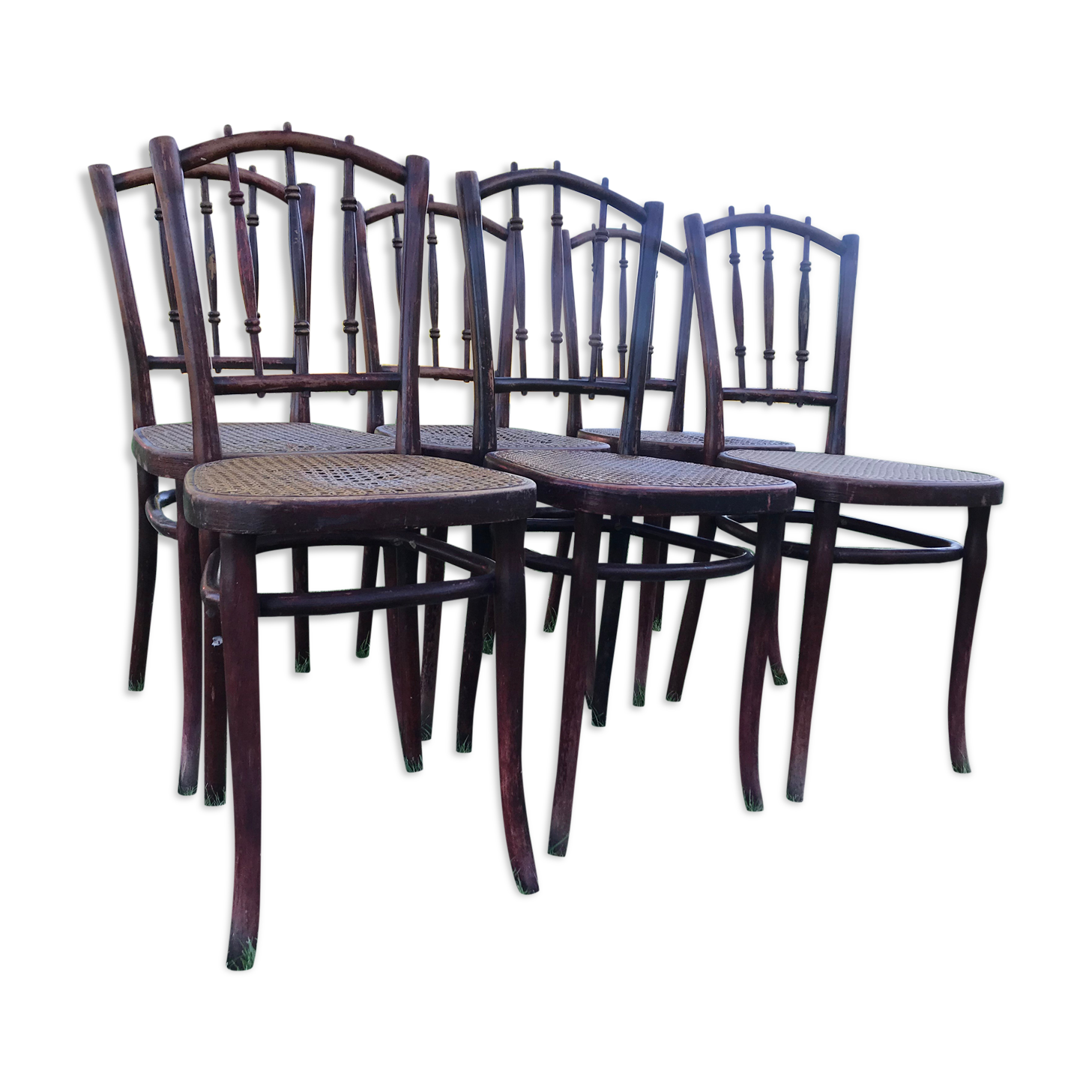 Suite of 6 Thonet bistro chairs