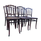 Suite de 6 chaises de bistrot Thonet