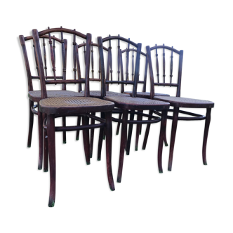 Suite of 6 Thonet bistro chairs