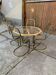 Vintage dining table and chairs, set of 5