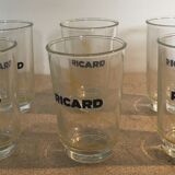 Set of 6 Ricard 27cl glasses signed Lehanneur