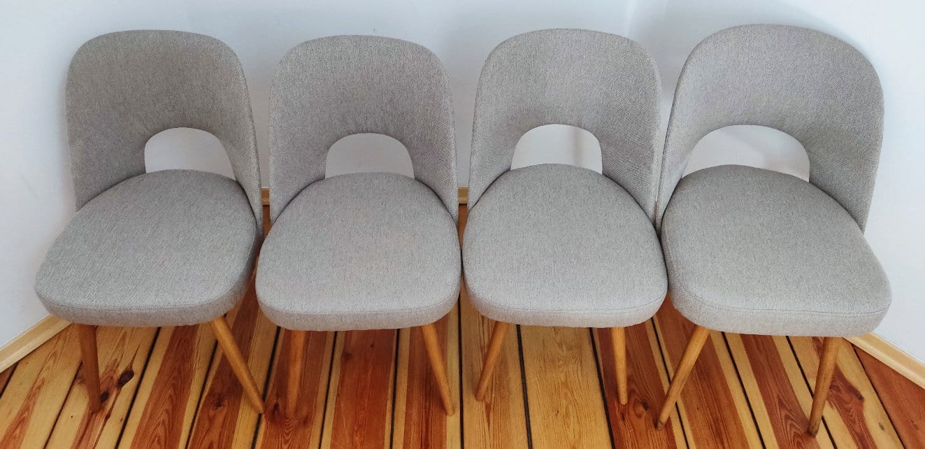 Set of Four Chairs by O. Haerdtl for TON, Czechoslovakia, 1960s