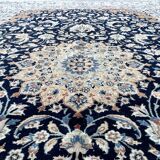 Persian carpet nain wool and silk circa 1960