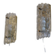 Pair of crystal and brass wall sconces by Carl Fagerlund