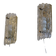 Pair of crystal and brass wall sconces by Carl Fagerlund