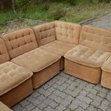 Vintage Modular Sofa 70ties champagne