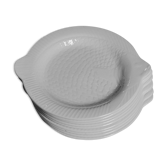 Set of 9 fish plates Sarreguemines
