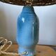 Lampe en céramique bleue