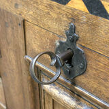 18th century German Baroque travel trunk – dated 1737 – with ebony inlay