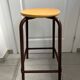 Wooden and metal workshop stool