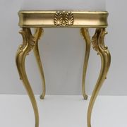 Mid-Century Modern Italian Brass and Plexiglass Stool, 1950