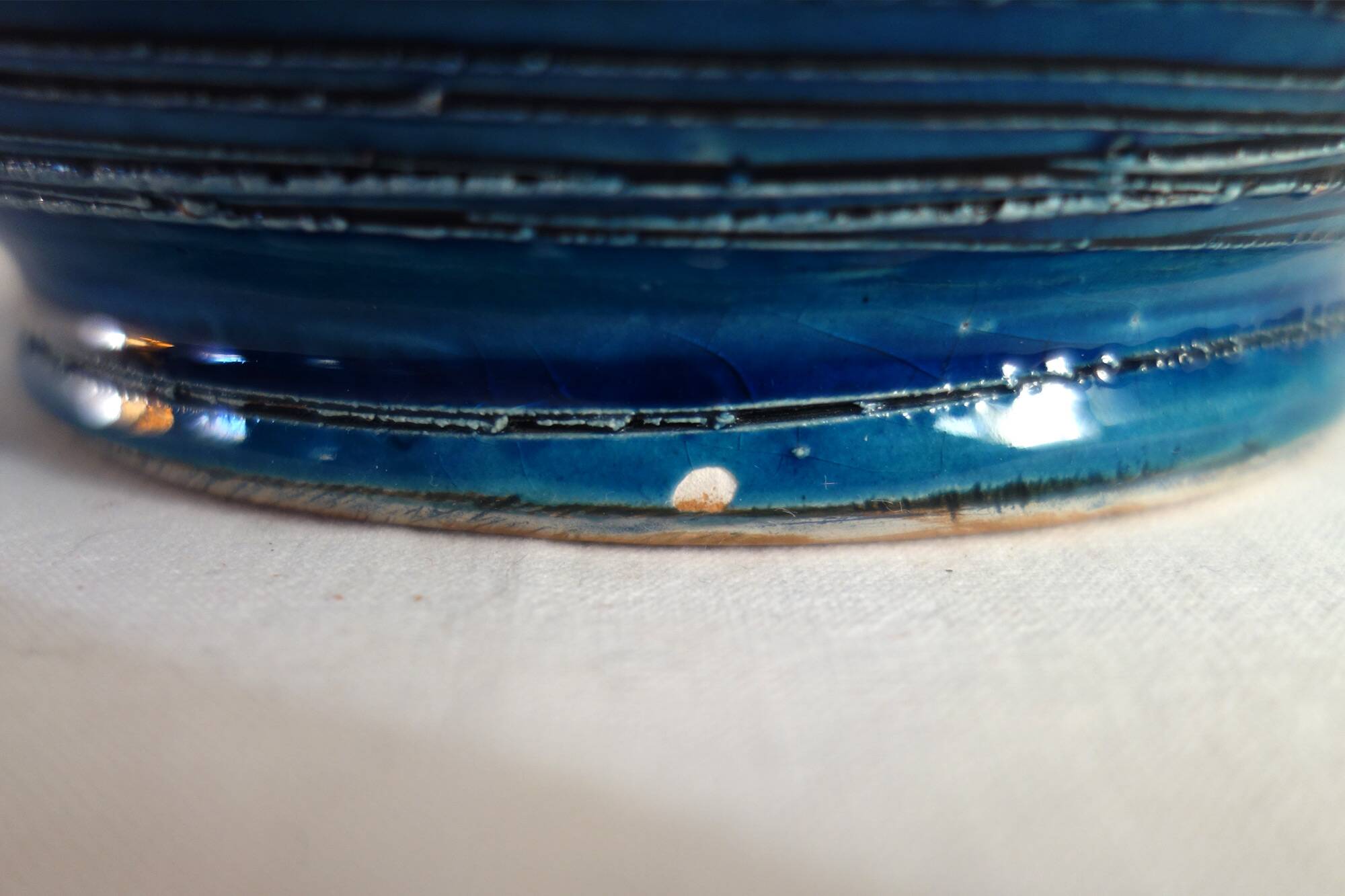 Large vintage Aldo Londi Bitossi ceramic vase pitcher