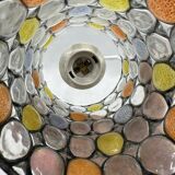 Vintage glass pendant light Limburg 1970s