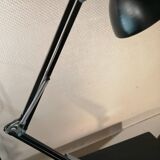 Large black Aluminor articulated desk lamp made in France vintage 1970