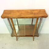 Elegant, curved display cabinet in Art Deco style