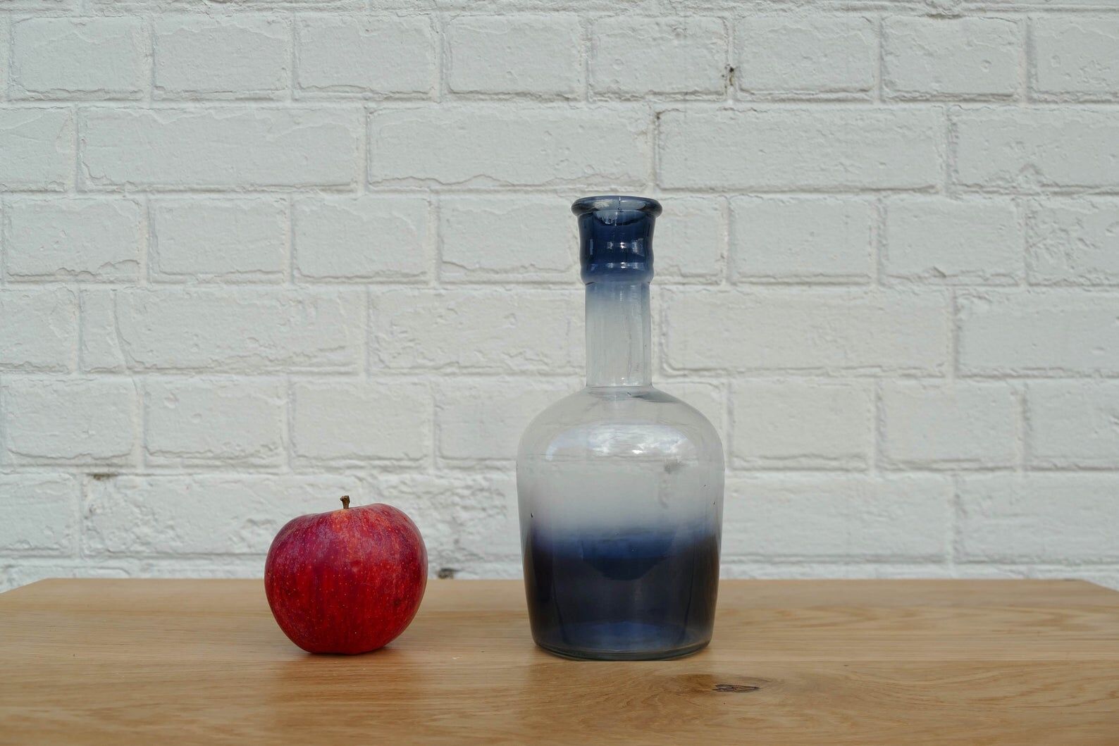 Decorative moulded glass carafe