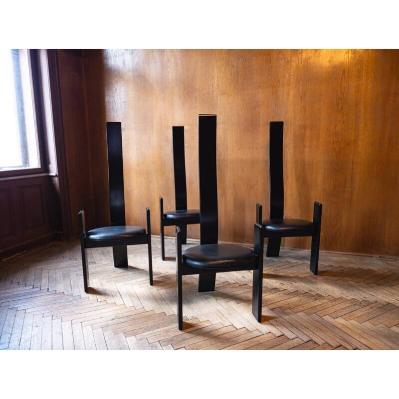 "Golem" chairs by Vico Magistretti, Italy 1970s