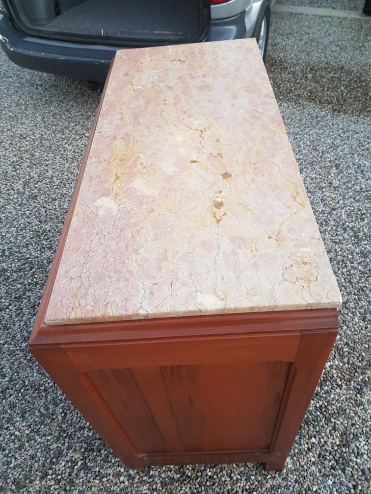 Chest of drawers art deco era in walnut