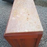 Chest of drawers art deco era in walnut