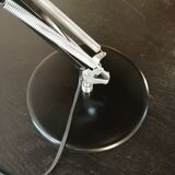 Large black Aluminor articulated desk lamp made in France vintage 1970