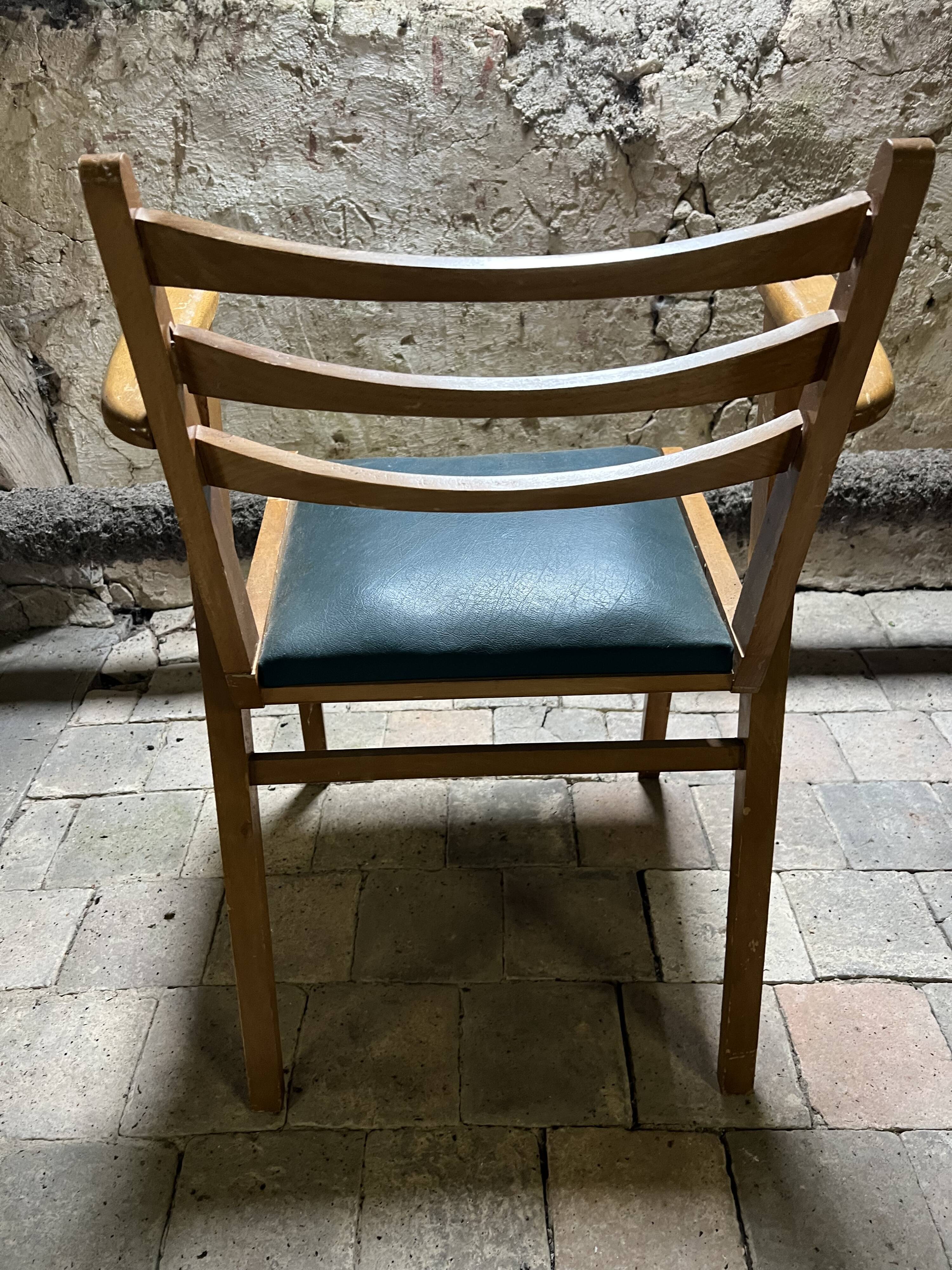 Pair of vintage modernist armchairs from the 50s