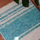 Handwoven recycled cotton rug - 40 x 60 cm