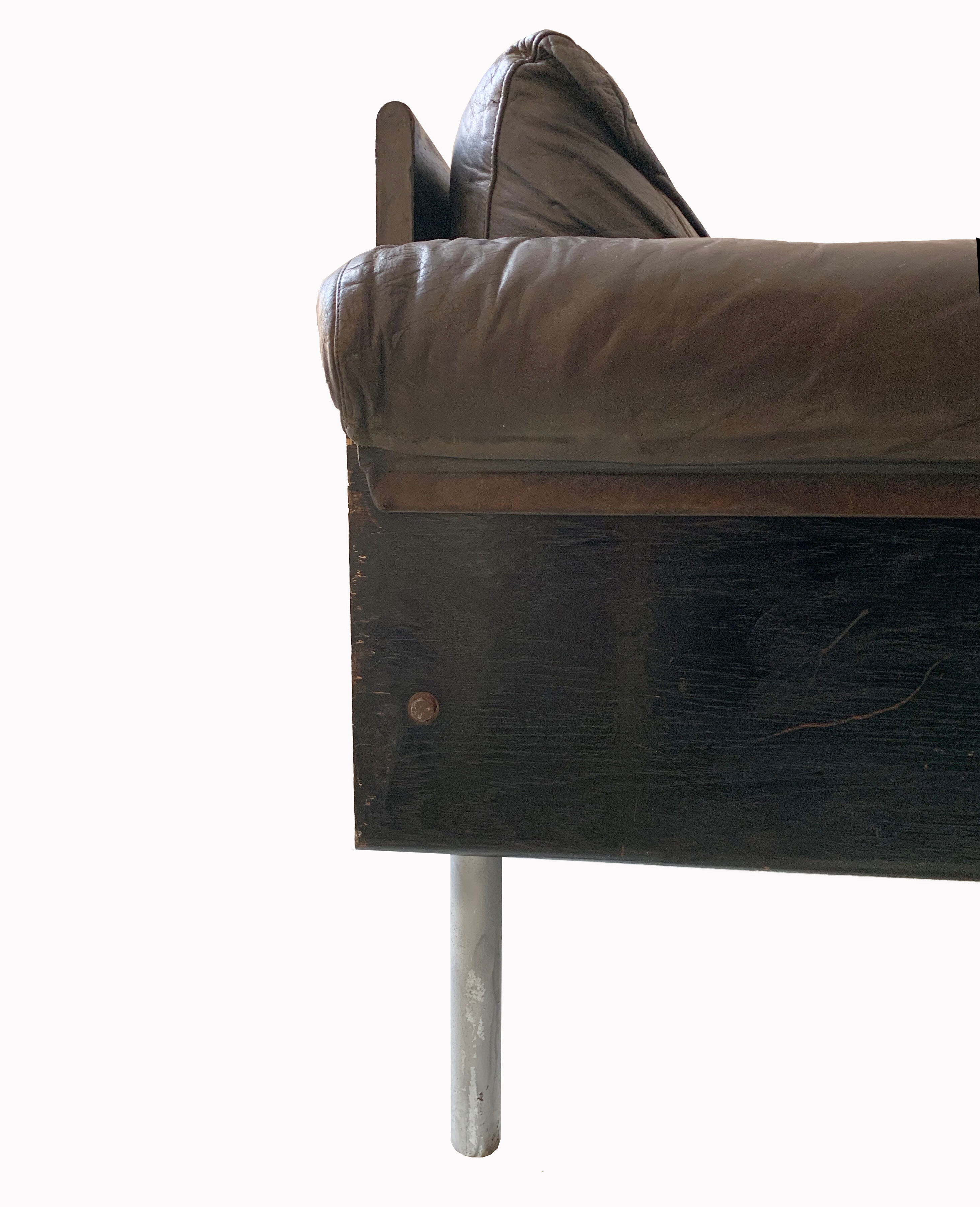 Leather 'Ateljee' Chair by Yrjo Kukkapuro for Haimi Finland, 1963