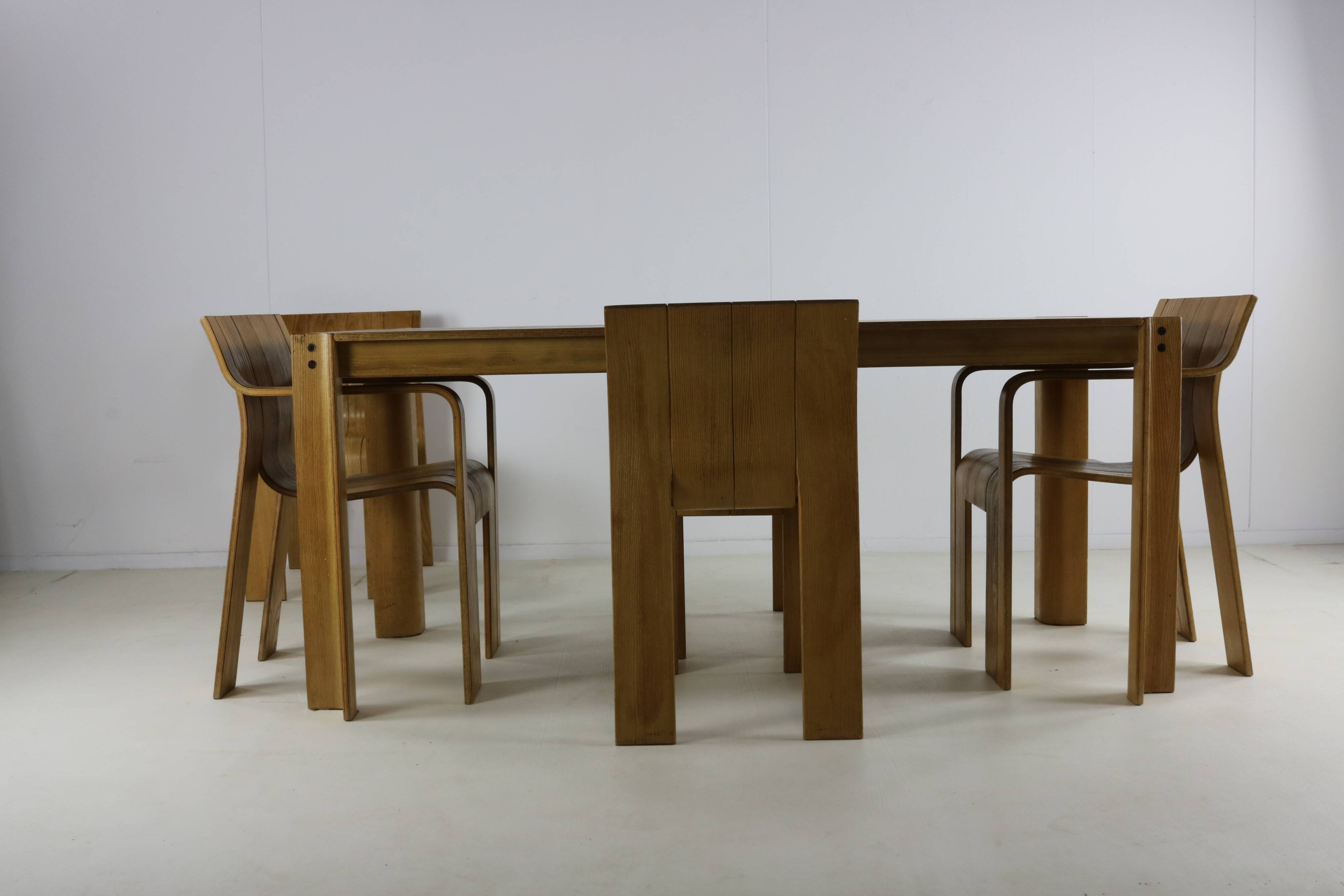 Dutch seventies design dining group by Gijs Bakker for Castelijn