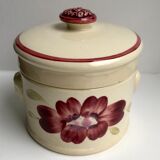 Digoin Sarreguemines model "Marguerite" hand-painted box 50s
