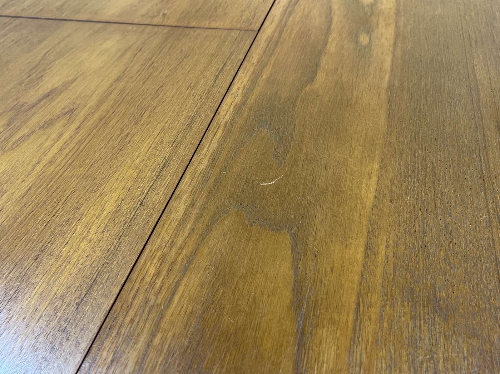 1970s teak table with butterfly extension