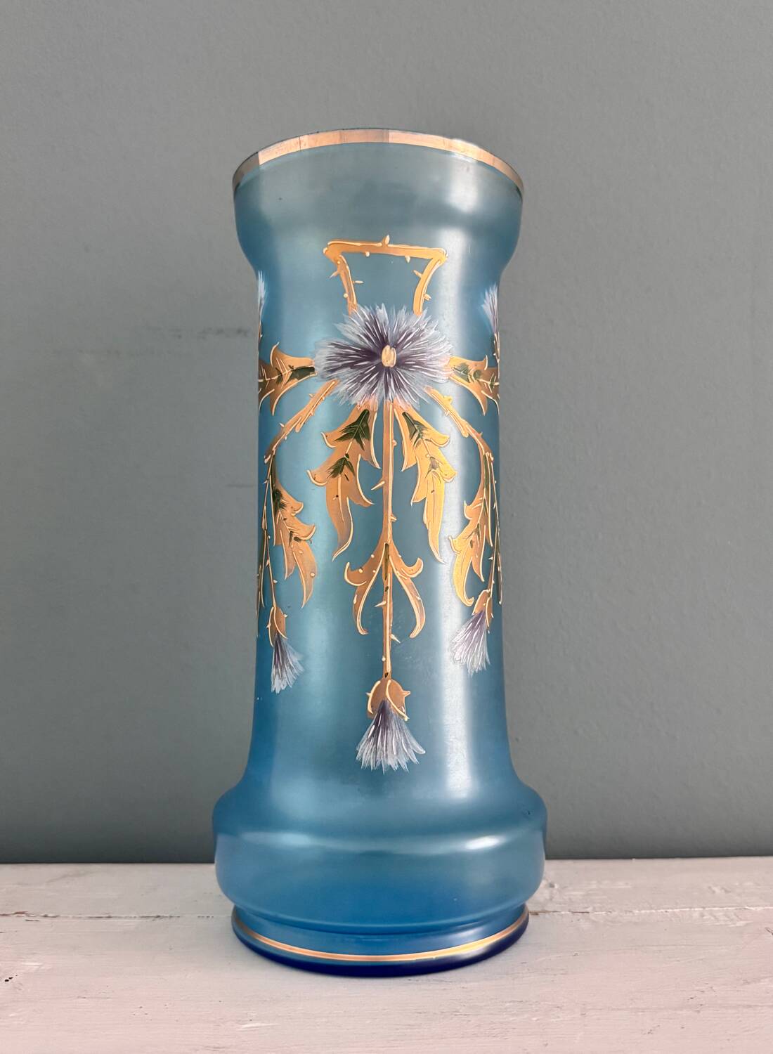 Legras roll vase, late 19th century